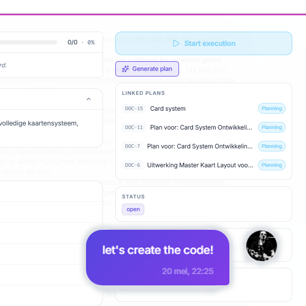 Vecto — Plan & uitvoering